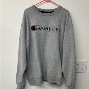 Champion Men's Crewneck Sweatshirt in Gray